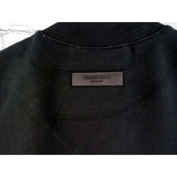 Fear of God Essentials Crew Neck  Sweatshirt Black Unisex XXS Oversized NWT - Picture 7 of 12